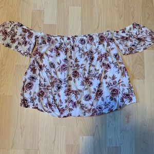 american eagle off the shoulder blouse